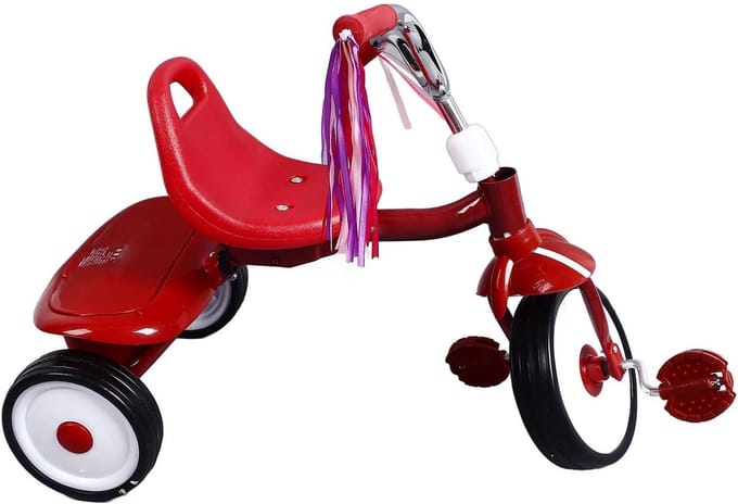 Kinderdriewieler - Loopfiets - Buiten spelen - Opvouwbaar ontwerp - 46x32x23 cm - Blauw