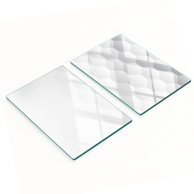 Multifunctionele decoratieve glazen keukenplanken, zeshoeken, 2x40x52 cm