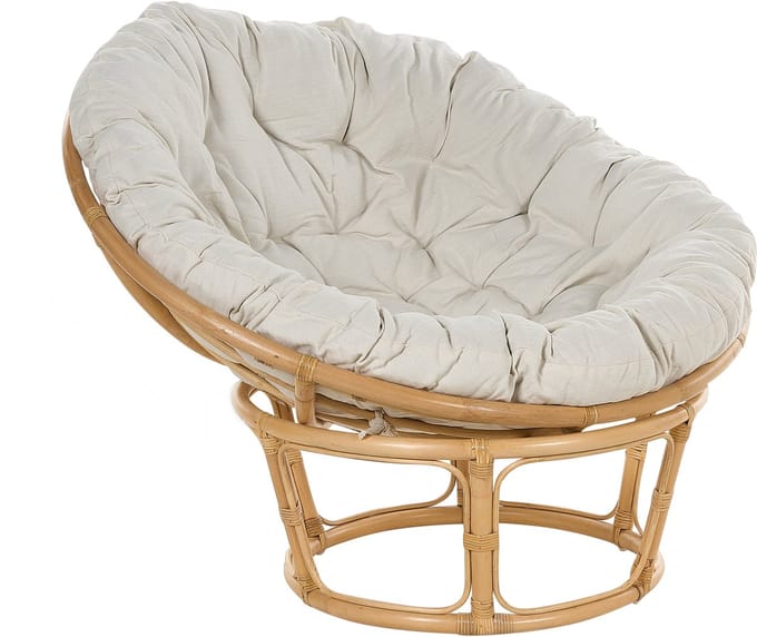 SALVO - Fauteuil - Lichtbeige - Rotan