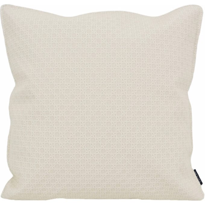 NOVÉE Sierkussen embossed cream | 45 x 45 cm | pu leder