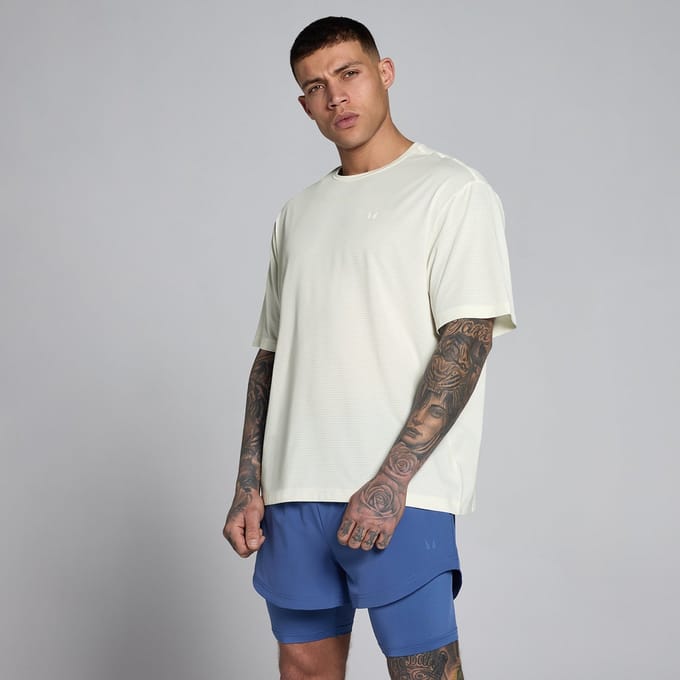 MP Men's Hybrid Oversized Mesh T-Shirt - Mist - S