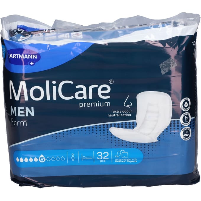 HARTMANN MoliCare Premium Men Form 6 Gouttes 32 Luiers