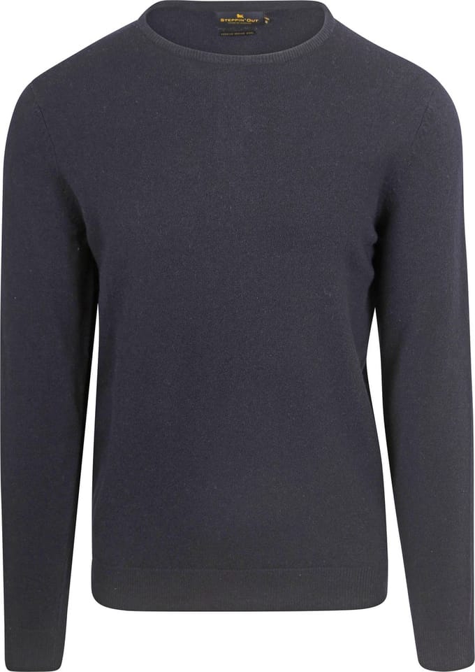 Steppin' Out Trui Merinowol Navy - Maat S - Heren - Pullovers