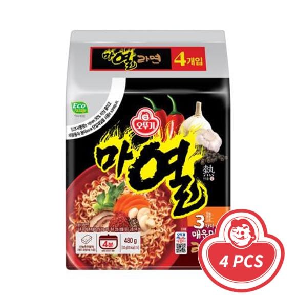 Ottogi Ma Yeol Ramen Pak 120g x 4 (2 opties) 4PCS black