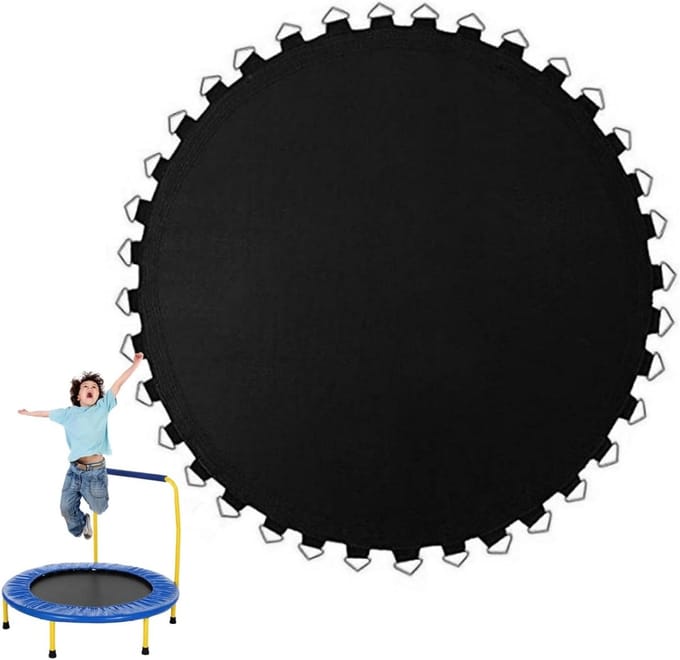 Trampoline Mat - Springmat Vervanging - Buiten Spelen - 36 V-ringen - 1.83m Frame - Zwart
