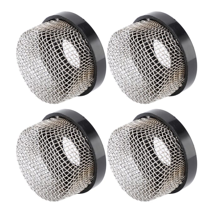 RVS Gaas Zeef 3/4in‑14 Binnendraad Beluchter Zeef voor Leefbakpomp 4 stuks gray