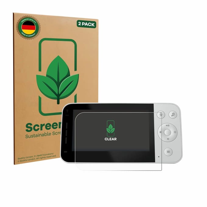 2 Stuks Screenprotector voor Philips Avent SCD951/26 - Hoogwaardige Beschermfolie transparant