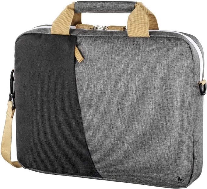 Laptoptas - Notebook tas - Veilig vervoeren - Modieus ontwerp - 34 cm - Zwart/grijs