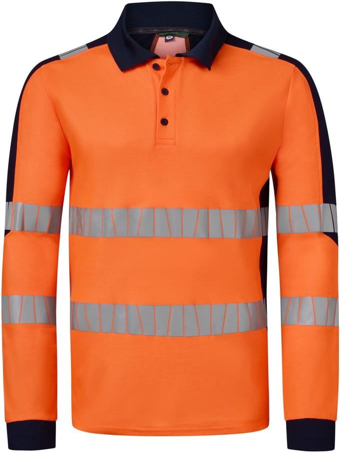HAVEP Polo High Visibility+ 10079 - Fluo Oranje/Marine - L