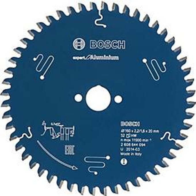 Bosch Accessories Expert for Aluminium 2608644095 Cirkelzaagblad 165 x 20 x 1.6 mm Aantal tanden: 52 1 stuk(s)