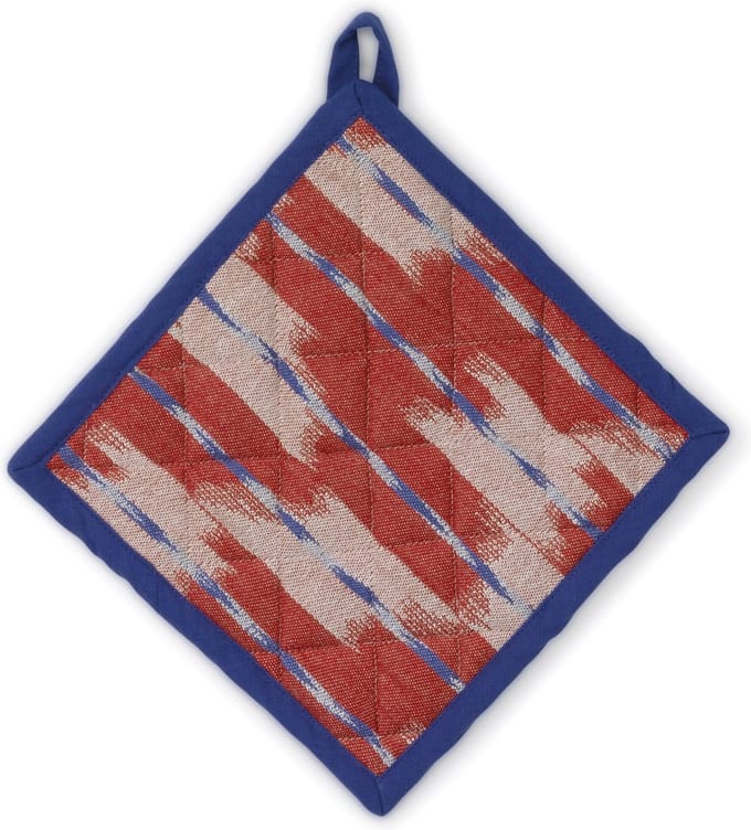 Pannenlap, Rood / Blauw - Kela | Ethno