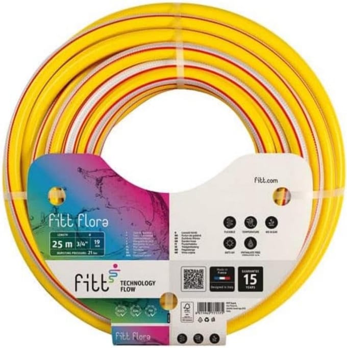 Tuinslang 19mm x 25m - 6-laags, Intensief Gebruik en Extra Flexibel