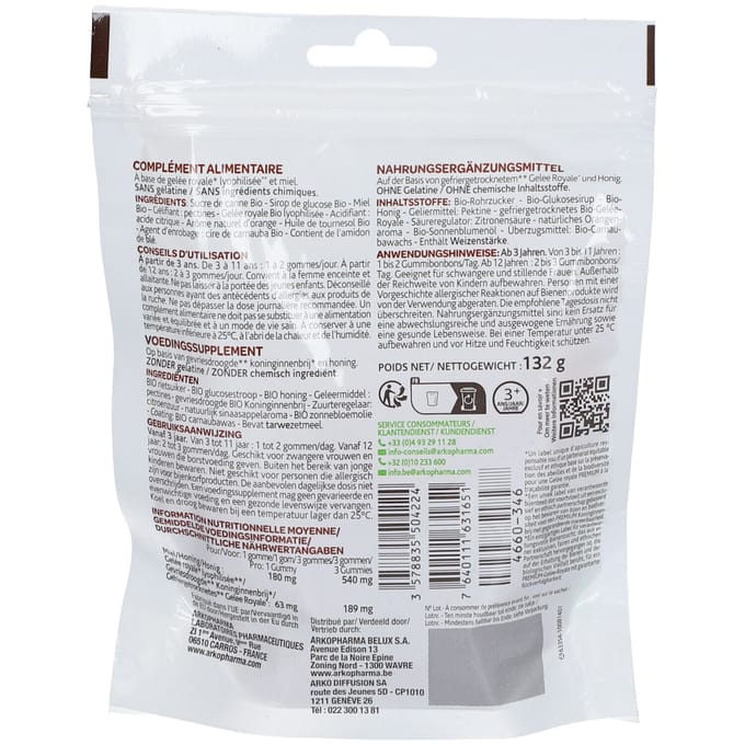 Arkoroyal® Koninginnenbrij + Honing Gummies Familie 60