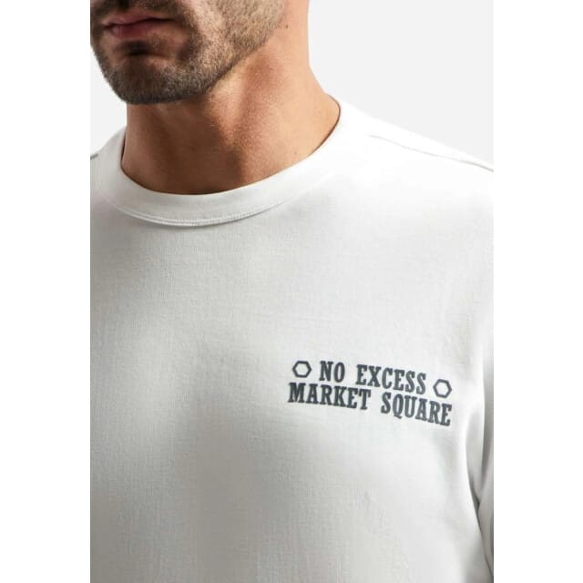 No Excess T-shirt crewneck solid heavy interl white