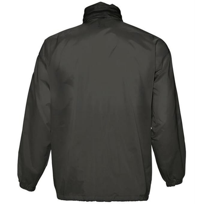 SOLS Unisex Surf Windbreaker Lichtgewicht Jasje (Zwart)