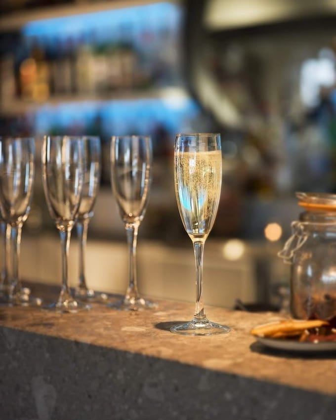 Luxe champagne glazen set