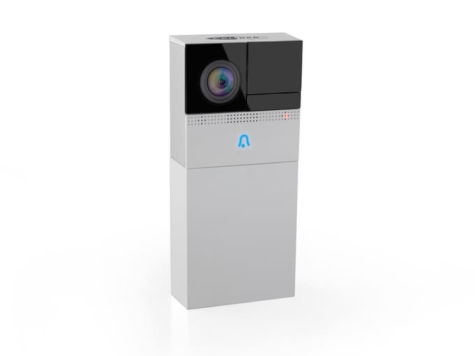 Caliber HWC501 - Slimme deurbel met camera en accu - Wit