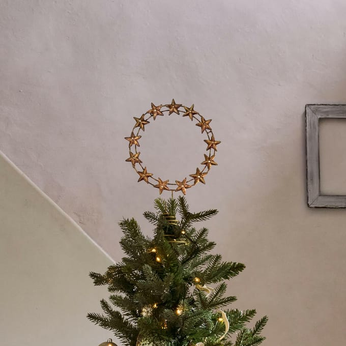 LOBERON Kerstboompiek Tavelle antiekgoudkleurig