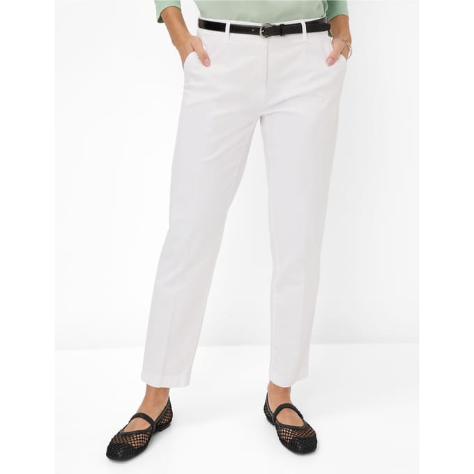 Broek in verkorte pasvorm model 'MARON'
