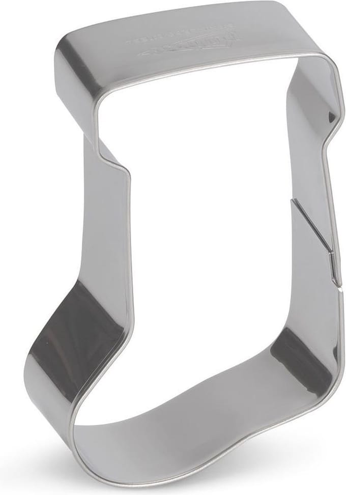 uitsteekvorm Laars 7 cm RVS zilver