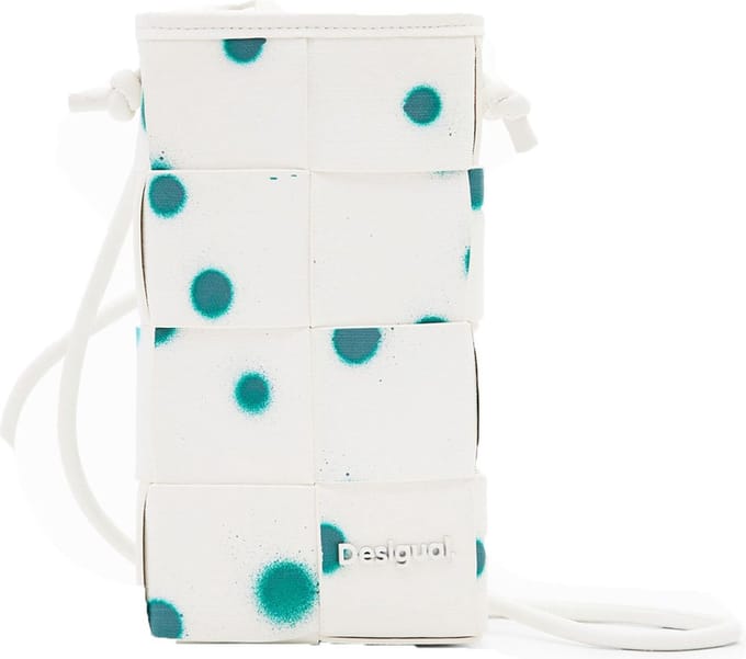 Desigual Telefoontasje New Splatter Bruna Phone Bag White Wit