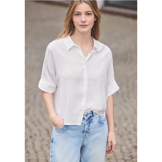 Dolman overhemdblouse met knoopsluiting