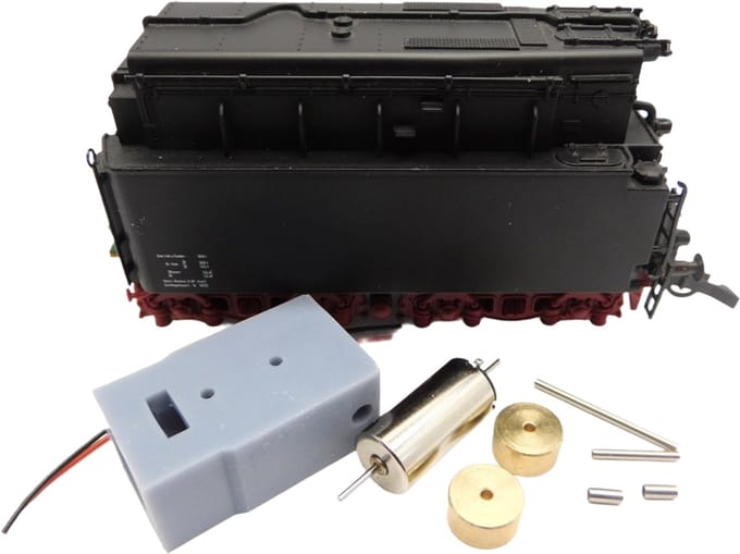 micromotor HR038F motor ombouwset voor Roco BR 01, BR 41, BR 042, BR 043, BR 44