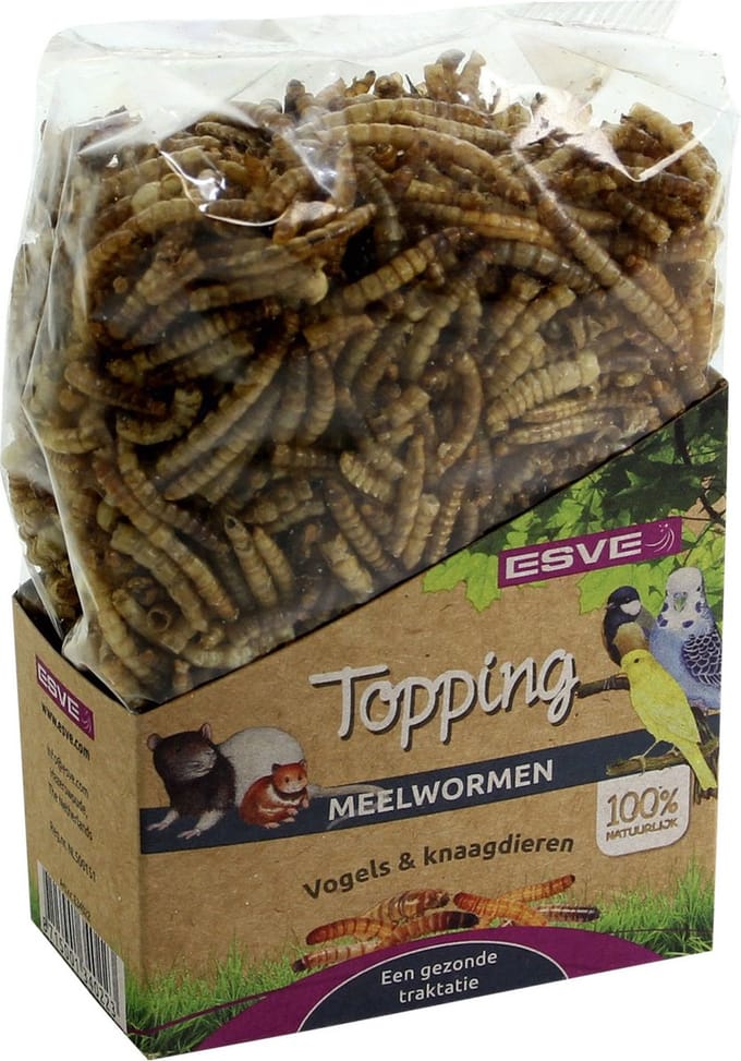 Esve Topping Meelwormen - Knaagdiersnack - 70 g