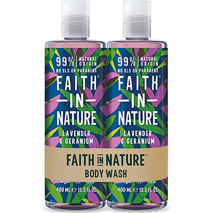 Faith in Nature Douchegel Bundelpakket Lavendel & Geranium