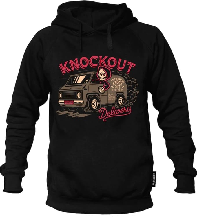 PRiDE oR DiE Hoodie Sweater KNOCKOUT DELIVERY Zwart - S