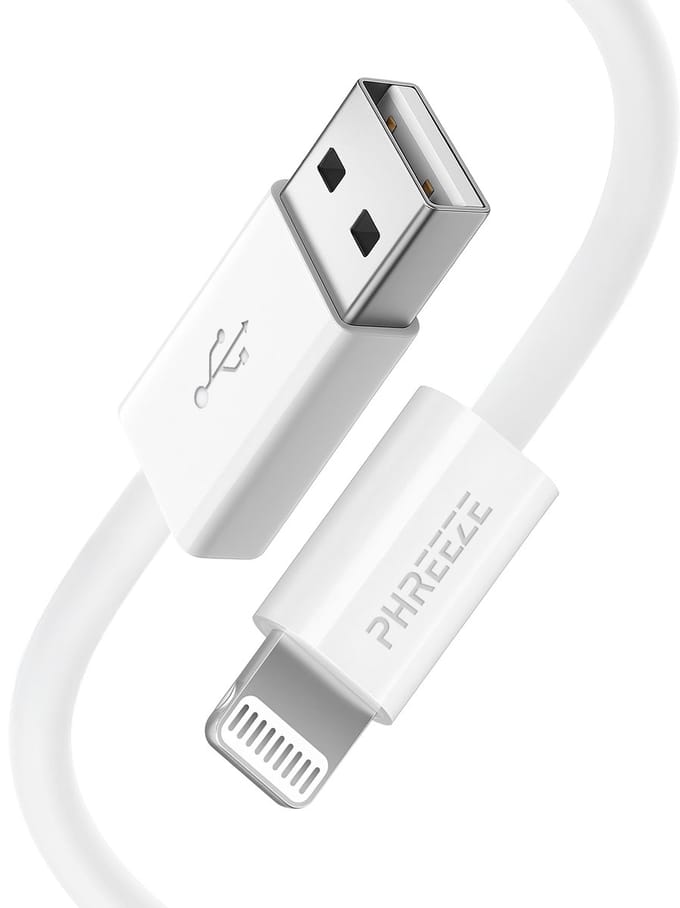 Oplaadkabel geschikt voor usb naar Lightning - Kabel geschikt voor iPhone & iPad - 1m wit