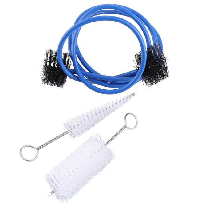 Trompetreinigingsborstelset, muziekinstrumentonderhoud, accessoire wit