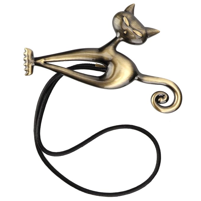 Huishouden Schattige Kat Magnetische Raamgordijn Clips Gesp Riem Tieback Huisdecoratie Brons brons