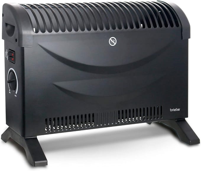 Draagbare Elektrische Convector Radiator met Thermostaat - 2000W - Stil en Energiezuinig