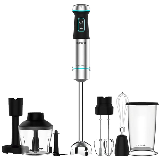 HAND-HELD BLENDER POWER TITANBLACK 1200 XL PERFECTCREAM & CRUSH CECOTEC 1200 W