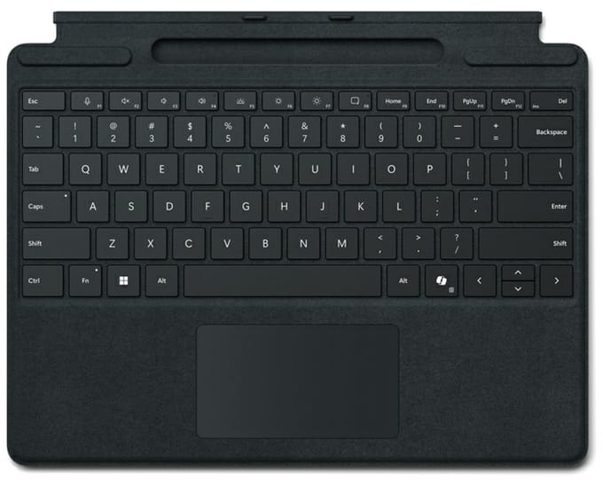 Microsoft Surface Pro Keyboard with pen storage for Business AZERTY Frans Microsoft Cover port Zwart