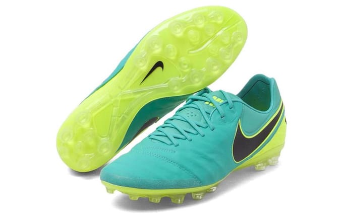 Nike Tiempo Legend 6 AG-R Clear Jade Volt Unisex Nopjes Blauw Zwart-Volt-Volt 819712-307 42.5
