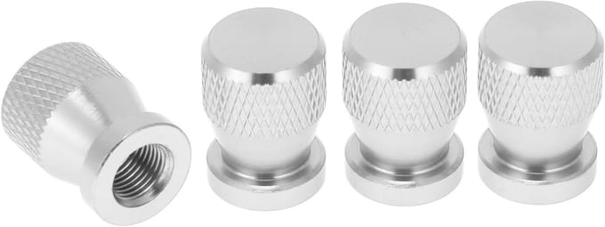 Decoratieve Ventieldoppen voor Auto - 4 Stuks - Aluminium Legering - Stofdicht en Duurzaam - 7x19mm