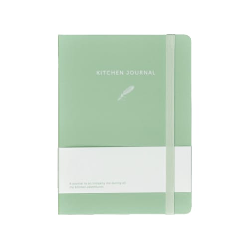 A-journal kitchen journal, formaat 16 x 21,5 cm., kleur zacht groen