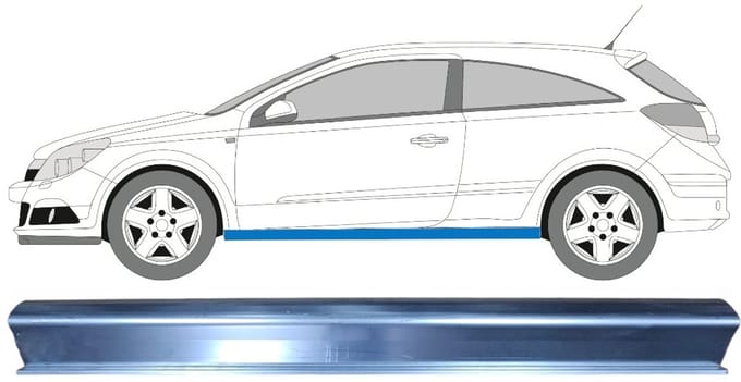 Reparatie dorpel voor Opel Astra GTC 2005-2011 / Links