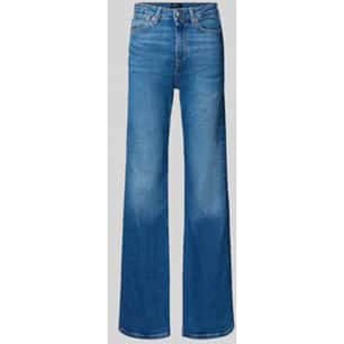 flared bootcut-jeans van katoenmix model 'WILLA'