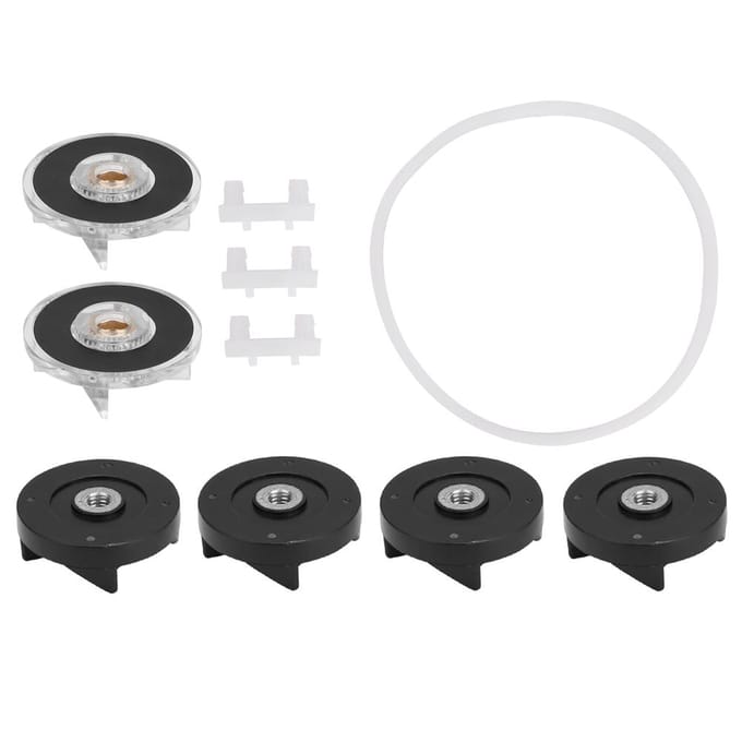 Accessoires voor 6 basistandwielen en mestandwielen als vervangingsonderdeel voor de Magic Bulle Blender(Groep 3)250W white