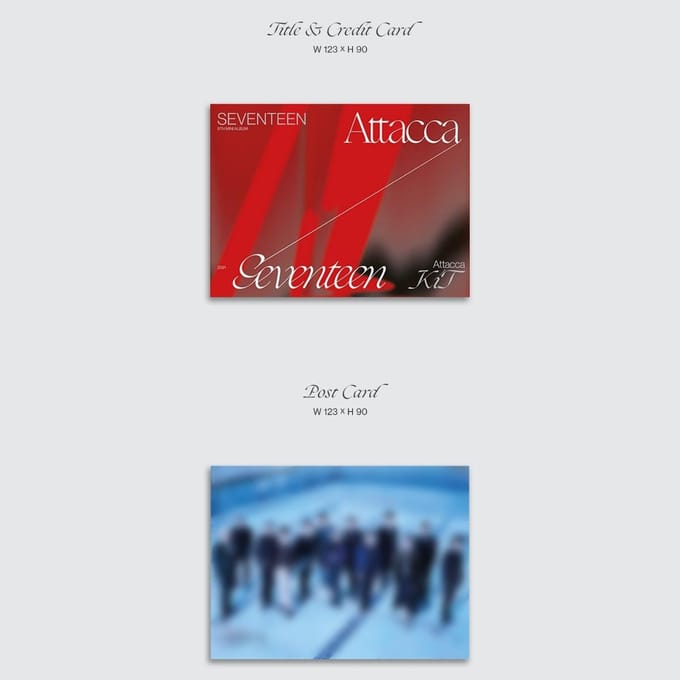 SEVENTEEN - Attacca Kit Ver. Album 1ea red