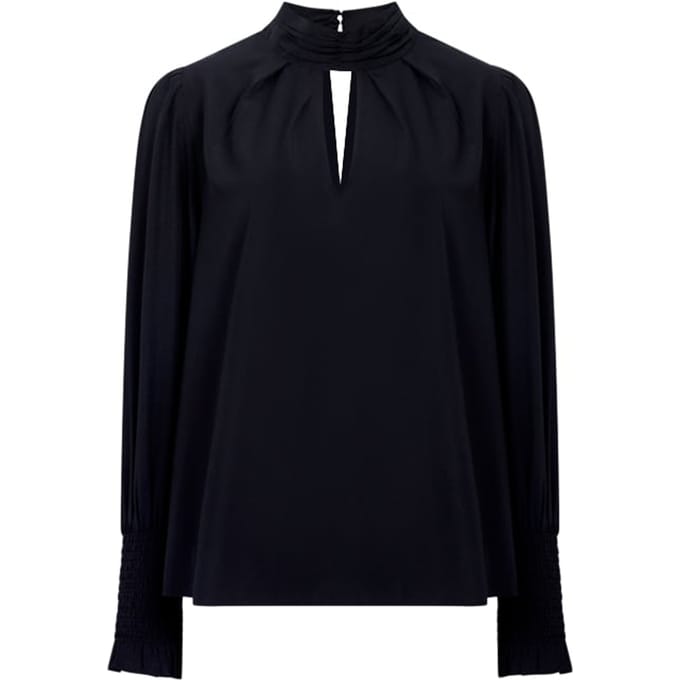 French Connection Crepe Light Keyhole Ls Black Taglia: 6 | Magliette intime Outlet | Donna | Nero