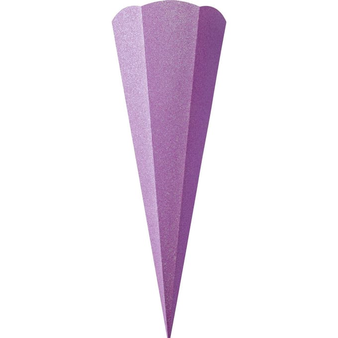 Schoolkegel blank "Glitter" - Violet