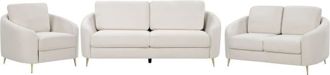 TROSA - Bankenset - Lichtbeige - Polyester