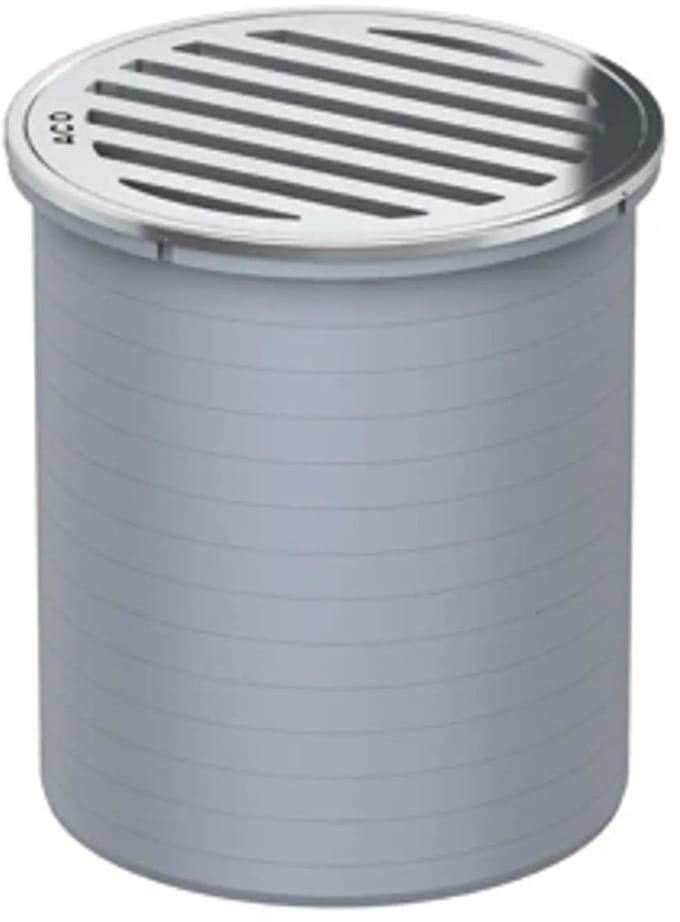 ACO Easy-Flow Opzetstuk ABS D136 K3/ Raam en Sleufrooster V2A los, 5141.25.00