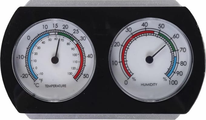 Hendrik Jan - Hygro-thermometer - Vierkant - 10 cm