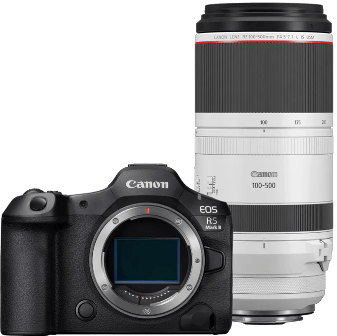 Canon EOS R5 Mark II + Canon RF 100-500mm f/4.5-7.1L IS USM