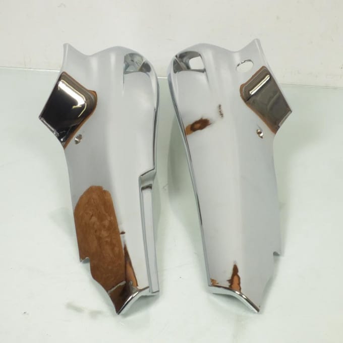 Caches latéraux RSM pour Mobylette Peugeot 50 103 SPX Après 1995 chrome / phase 2 Neuf